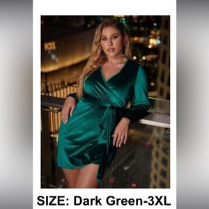SHEIN 3X velvet mini dress